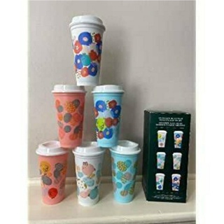 พร้อมส่งที่ไทย! Starbucks Spring Limited Edition Reusable Hot Cups  (16 Fl Oz each) ขำเข้า ของแท้ 100%