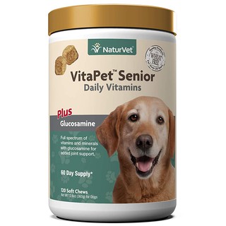 VitaPet Senior Dog อาหารเสริมบำรุงสุนัขแก่ ทุกส่วน สมอง ข้อกระดูก ข้อต่อ สายตา ระบบประสาท ขนผิวหนัง เสริมภูมิ