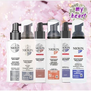 Nioxin Scalp &amp; Hair Treatment System 1,2,3,4,5,6 (100 ml) ซีรั่มบำรุงหนังศีรษะ และเส้นผม สำหรับคนผมบาง