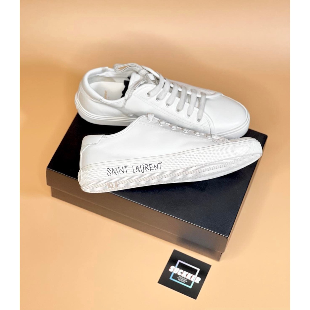 YSL Saint laurent sneakers malibu leather (รุ่นหนัง)(แนะนำสอบถามไซร์คงเหลือก่อนกดซื้อนะคะ)