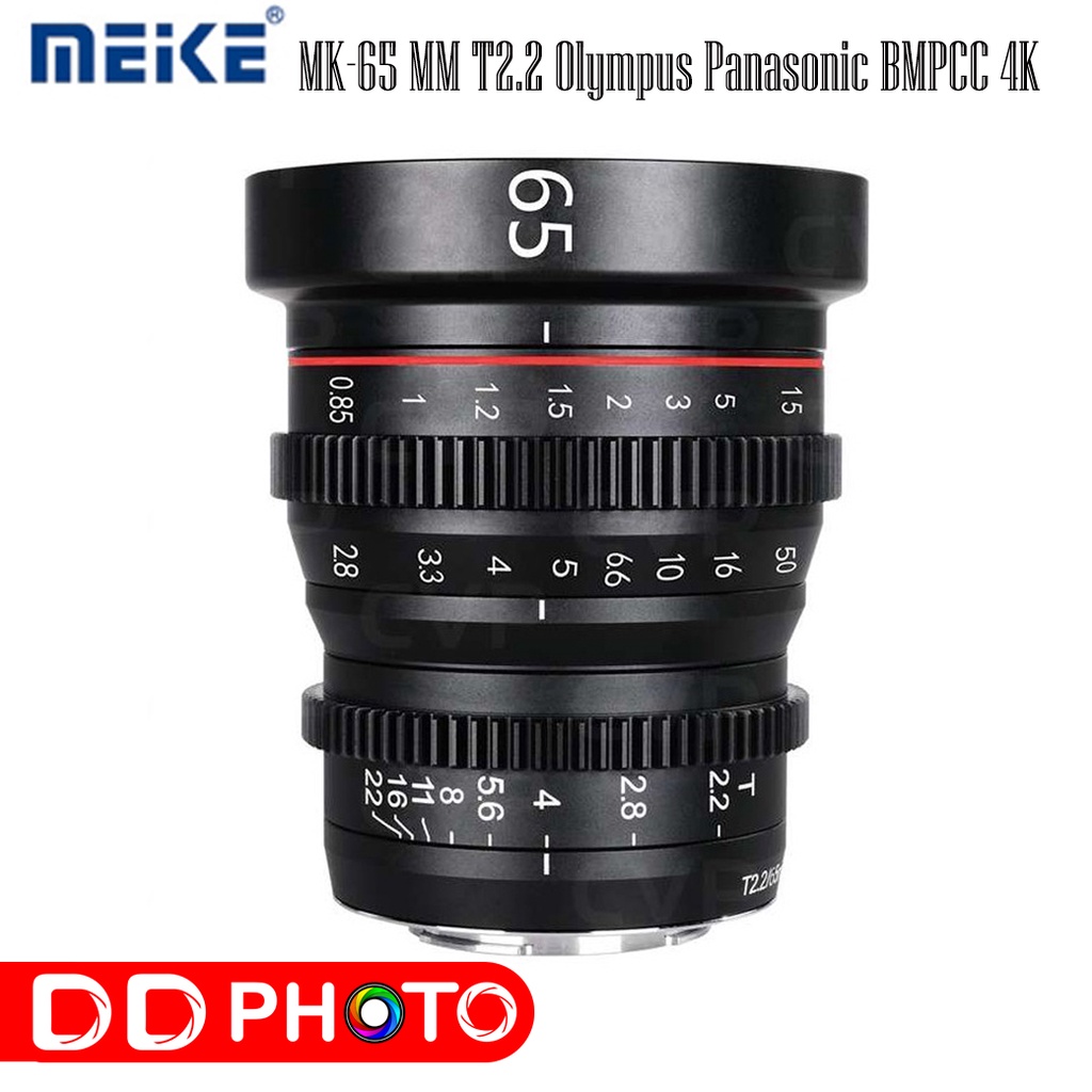 Meike MFT Cine Lens 65mm T2.2 for M4/3 Olympus Panasonic Lumix Cameras and BMPCC 4K