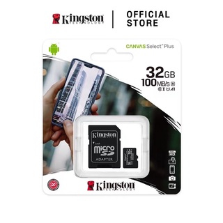 (ของแท้)  Kingston Memory Card Micro SD 32GB Class 10 คิงส์ตัน เมมโมรี่การ์ด ใช้ได้ 100%