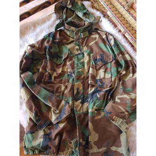 เสื้อ แจ็คเก็ต M65 ทหาร USA woodlandMEDIUM LONG