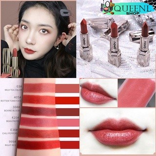 ลิปสติกของแท้ Novo/ LIPSTICK VOGUE VELVET SILKY TEXTURE เนื้อแมท สีสดเนื้อดี สีสวย เกลี่ยง่าย ติดทน ปากไม่แห้ง