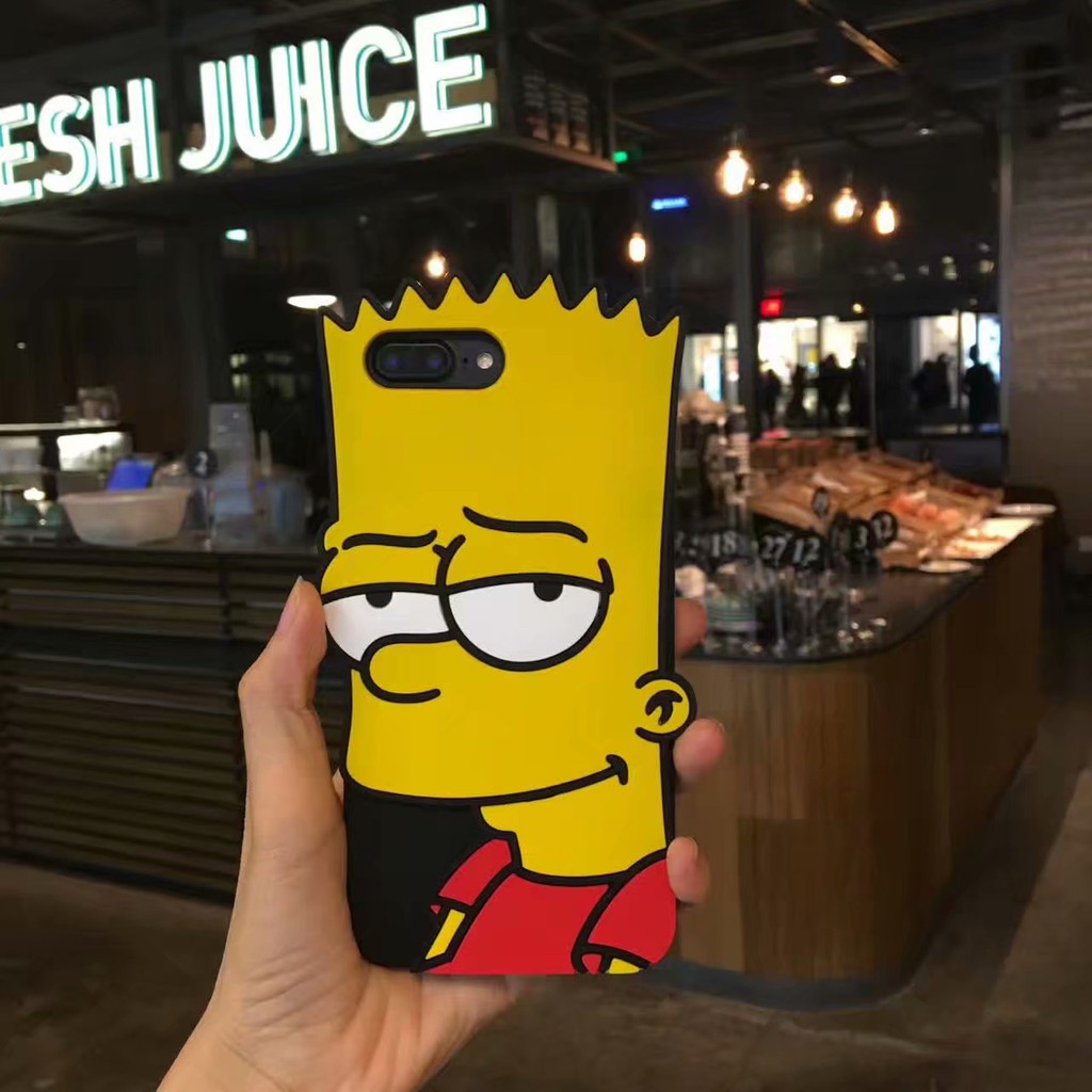 Bart Simpsons Lisa Cartoon Silicon Case for iPhone 12 11 Pro MAX 7 8 6