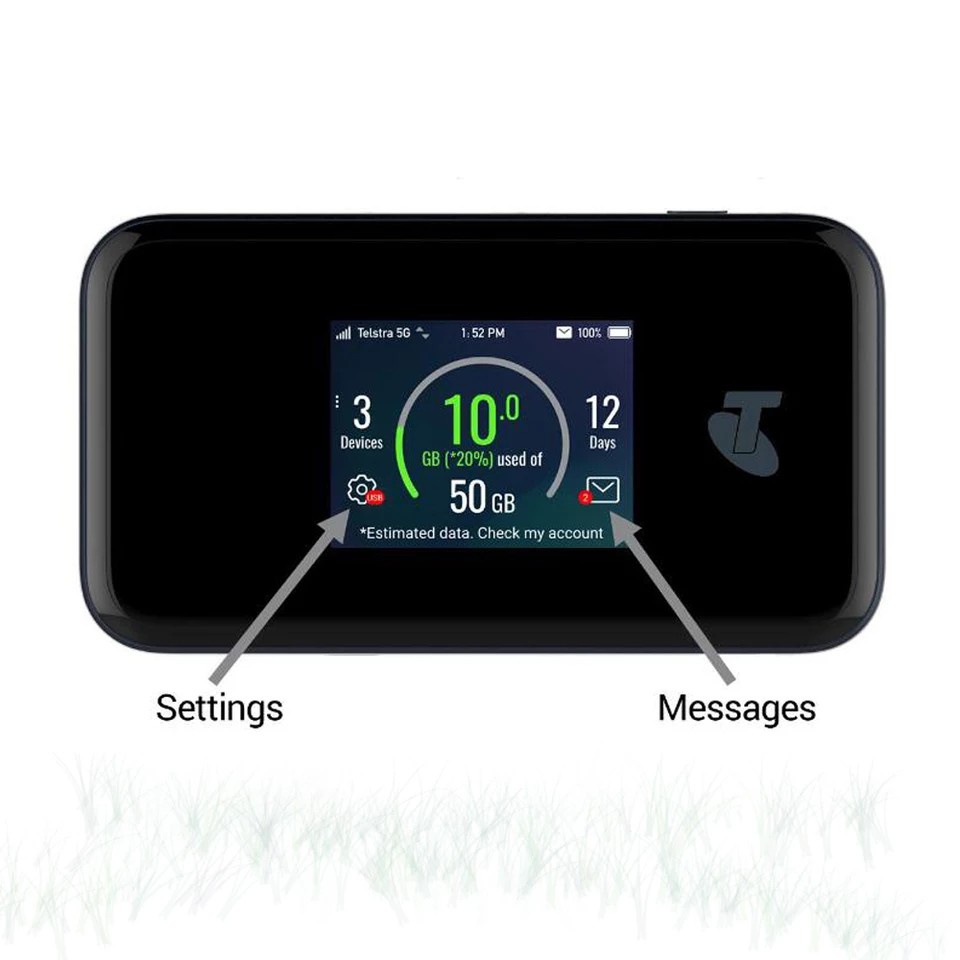 ZTE MU500 5G WiFi อุปกรณ์เราน์เตอร์ทัชสกรีน 4500Mah 2.4 นิ้ว - yunzhu ...