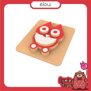 Elou ของเล่นไม้ นกฮูกสามมิติ 3D Owl Puzzle