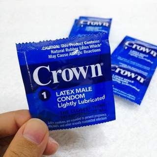 Okamoto Crown Skinless Skin Condoms 53-54 mm * 5,10 or 20 Pieces โอกาโมโต ถุงยางอนามัย  เนื้อบางเบา ผิวเรียบ Condom USA