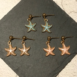 Pendant Earrings :: Starfish