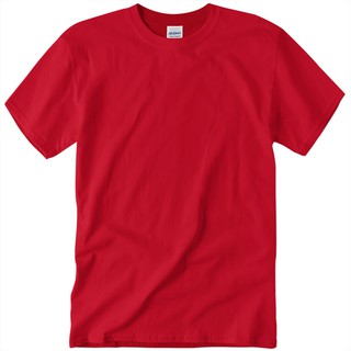 เสื้อยืดสีแดง GILDAN Ultra Cotton 6.0 oz