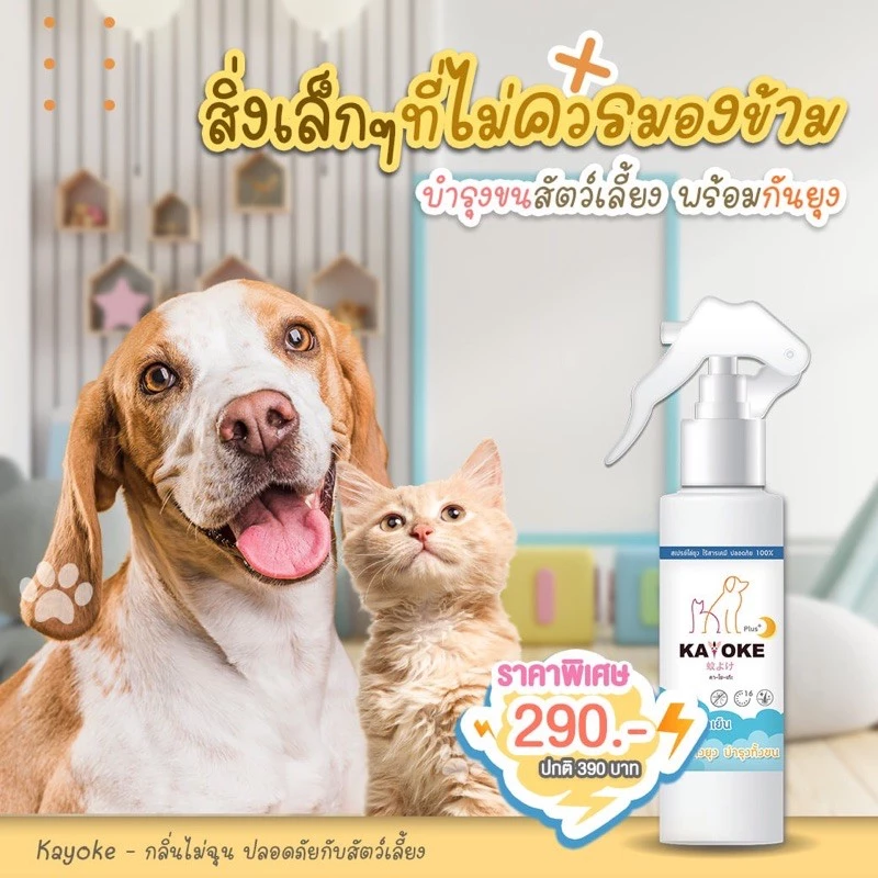 มีแลกซื้อ ราคาพิเศษ🔥 สเปรย์กันยุง + บำรุงขน สำหรับสัตว์เลี้ยง สูตรอ่อนโยน  สินค้าพร้อมส่ง thumbnail 8