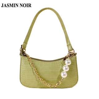 Jasmin NOIR กระเป๋าถือ กระเป๋าสะพายไหล่ ลายหนังจระเข้ แฟชั่นสําหรับสตรี