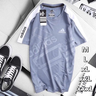 Adidas เสื้อยืดกีฬาเเขนสั้นลายโลโก้ใหญ่สวยมากค่ะ