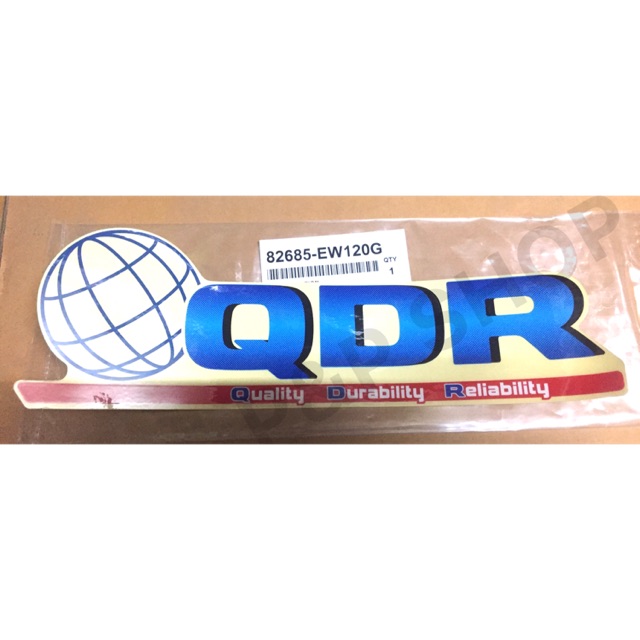 สติ๊กเกอร์  HINO “QDR” แท้ห้าง