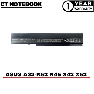 BATTERY ASUS A32-K52 A42 A42J A52 K42 K52 X42DQ X42DR X42DY X42JA / แบตเตอรี่โน๊ตบุ๊ค ASUS ประกัน 1 ปี พร้อมส่ง