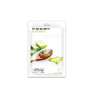 EXP 26/03/2026 MYU-NIQUE SKIN RECIPE มาส์กหน้า สูตร Aloe Vera ผิวแพ้ง่าย ขาดความชุ่มชื้น Dermedy