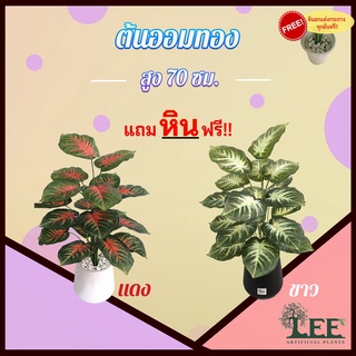 ต้นออมทอง สูง 70 ซม. ต้นไม้ปลอมตกแต่งบ้าน Leeartplants