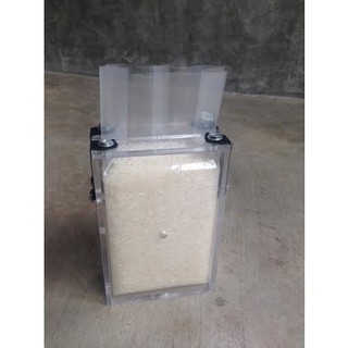 บล็อคอคิลิค แพ็คข้าว Acrylic Box ขนาด 8x10x26 ซม. สำหรับซีลข้าว เมล็ดพืช หรือสินค้าอื่นๆ ตามต้องการ