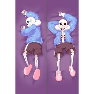 60x180 ซม. เกมอะนิเมะ Undertale Sans คอสเพลย์โครงกระดูก Boy Otaku กอดร่างกายผ้าปูที่นอนปลอกหมอน