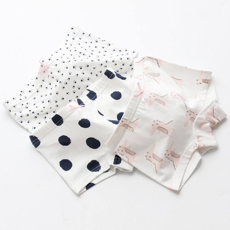 SheeCute 3Pc/Lot Baby Girls Underwear ComfortSoft Waistband Boxer Briefs Cotton Panties