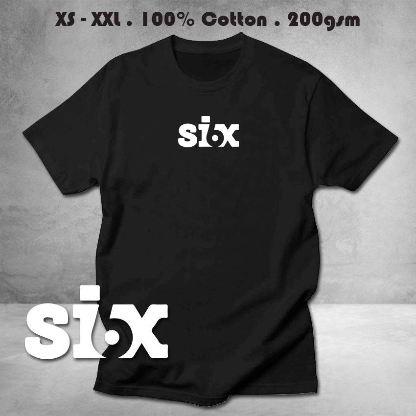 6 SIX 14 เสื้อยืดกราฟิกผ้าฝ้ายพรีเมี่ยม TOP 14 BAJU LELAKI