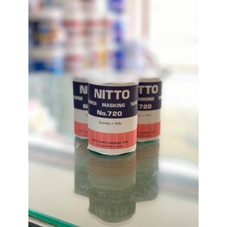 กระดาษกาว NITTO เทปกาวย่น 16 มม.x18 ม. นิตโต้ 720  (1 ม้วน หรือ 5 ม้วน)