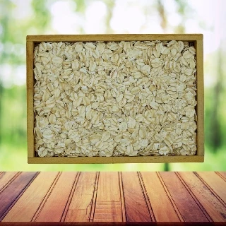 ข้าวโอ๊ตแผ่น อบสุก ข้าวโอ๊ตแผ่นเต็มใบ พร้อมรับประทาน Rolled Oat
