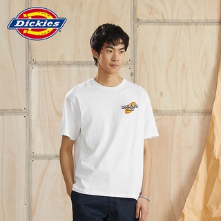 [S-5XL] เสื้อยืดลําลอง ผ้าฝ้าย แขนสั้น ทรงหลวม ลาย Dickies แฟชั่นฤดูใบไม้ผลิ และฤดูร้อน สําหรับสตรี 010271