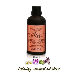 Aroma&amp;More Calming Essential oil Blend น้ำมันหอมระเหยสูตรผสม ปรับสมดุลทางอารมณ์  หลับง่าย และปลดปล่อยความกังวล  100ML