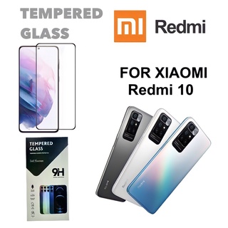 Redmi 10 ฟิล์มกระจกนิรภัยกันรอยแบบเต็มจอขอบดำ(black)(full frame)