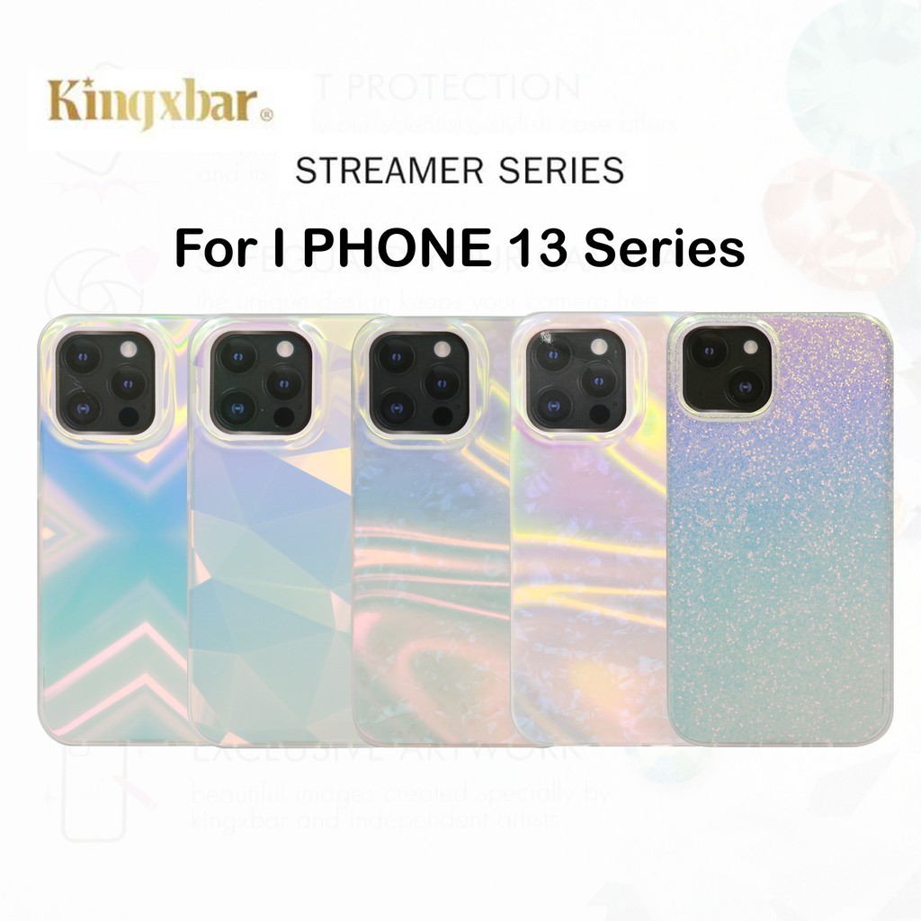 เคสมือถือ เคส iph 13 Case KingXbar 3D Laser TPU+PC เห็นโลโก้ ( พร้อมส่งในไทย )