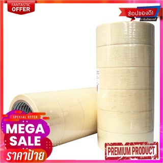 ยูนิเทป กระดาษกาวย่น กาวยาง แพ็ค 6 ม้วนUNITAPE Masking Tape 1.5"25 Y 6 Rolls/Pack