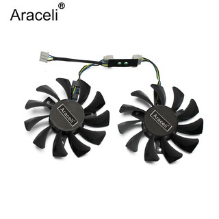 75mm GA81S2U -PFTG GTX970 GA81O2U DC 12V 0.38A Cooler Fan Replace For ZOTAC GeForce GTX 970 4GB 4Pin Graphics Card Cooin