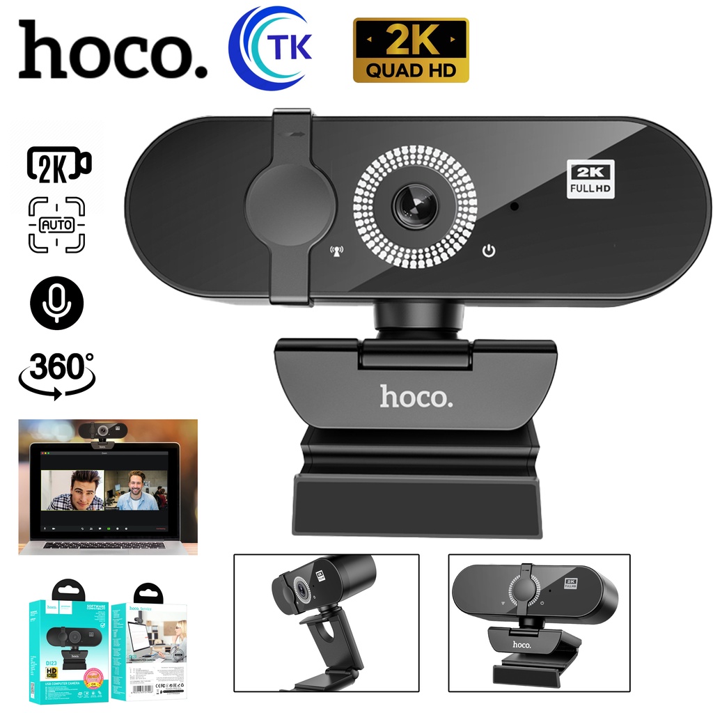 Hoco USB Web Camera 2K DI22 DI23 กล้องเว็บแคม WEBCAM ระบบออโต้โฟกัส