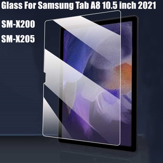 กระจกนิรภัย ป้องกันรอยขีดข่วน สําหรับแท็บเล็ต Samsung Galaxy Tab A8 10.5 นิ้ว 2021 SM-X200 SM-X205