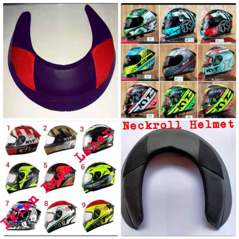 KYT RC7 KYT R10 โฟมรองคอหมวกกันน็อคสากล || KYT RC7 แผ่นรองคอโฟม || ม้วนคอสากล