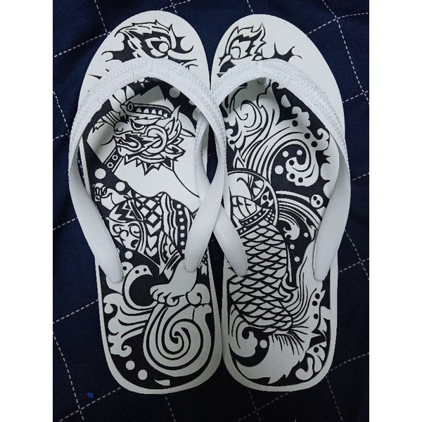 รองเท้านันยางช้างดาวแท้แกะลาย ราคาถูกสวยทนใส่สบายลายสวย