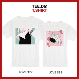 TEE.DD.TSHIRT เสื้อคู่ Love Wind เสื้อยืด มีทั้งทรงคลาสสิค และ ครอป ผ้านุ่ม สกรีนสวย ไม่ย้วย ไม่ต้องรีด