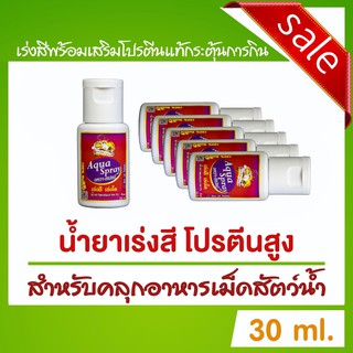 น้ำยาเร่งสี ใช้คลุกอาหารเม็ดสำหรับสัตว์น้ำ Aqua Spray - อควาสเปรย์ ( 30 ml. ) by Aqua Lab Thailand