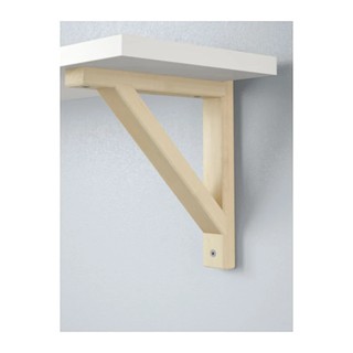 EKBY OSTEN ชั้นแขวนผนัง Wall shelf 19*79 cm (ขาว-ไม้บีช)