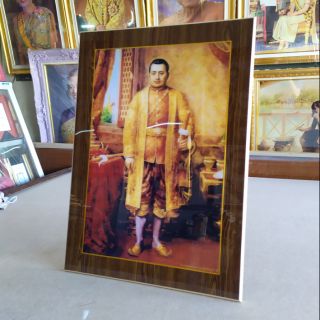 กรอบรูปวิทยาศาสตร์​ พระบรมฉายาส​าทิสลักษณ์​ พระบาทสมเด็จพระนั่งเกล้าเจ้าอยู่หัว รัชกาลที่ 3 ขนาดใหญ่ 55x40cm