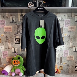 B บีบี Balen blcg graphic print Tshirt Oversize บาเลน (พร้อมส่ง) Alien, Drip Face, Hulk สายเขียว Neon Fluorescent