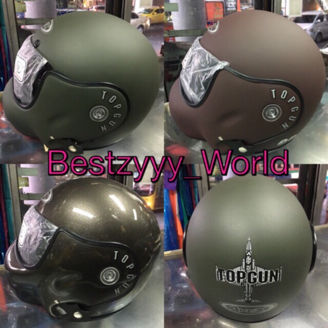 หมวกกันน็อคเต็มใบ ยกคางได้ TopGun หรือสั่งชิวหน้าสำรอง