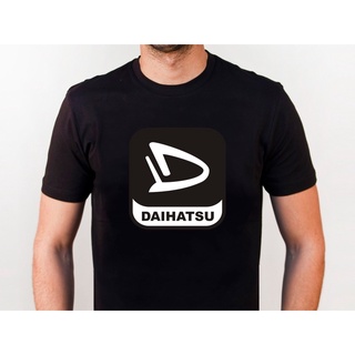 เสื้อยืดแขนสั้น คอกลม พิมพ์ลาย Daihatsu Black White1 Hitam HFoikb53MDnnco52 สไตล์คลาสสิก สําหรับผู้ชายS-5XL