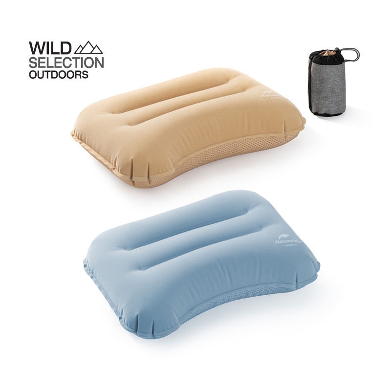 หมอนเป่าลม Naturehike [พร้อมส่ง🔥][✅ศูนย์ไทย💯%] PU flocking comfortable sleeping pillow NH21ZT002