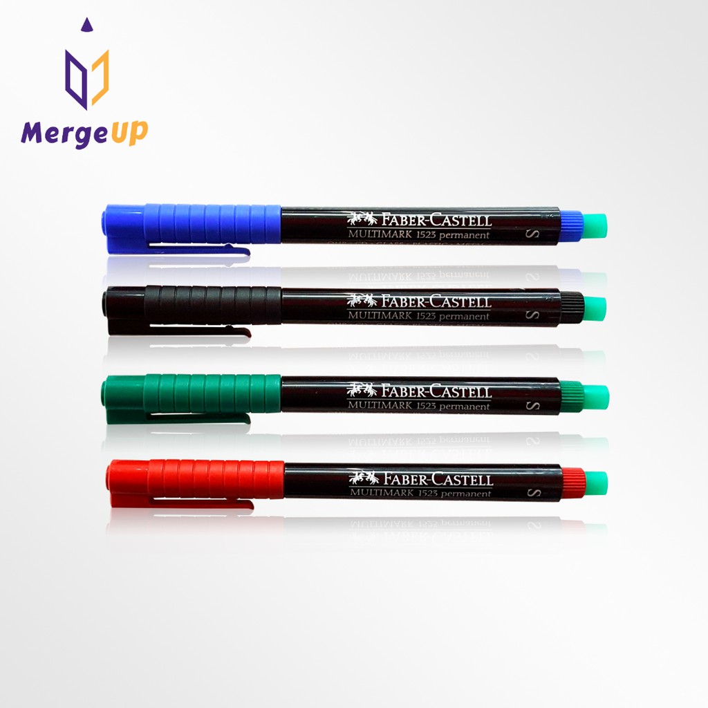 ปากกาเคมี S 1523 FABER CASTELL Multimark 1523 ปากกาเขียนแผ่นใส เขียนซีดี ปากกาเขียนชื่อ