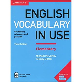 DKTODAY หนังสือ ENGLISH VOCAB.IN USE ELEMEN + ANS+EBOOK(3ED)