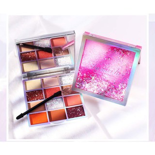 🌹 USANT 🌹 อายแชโดว์ พาเลท 12สี มีกลิตเตอร์ เครื่องสำอางค์