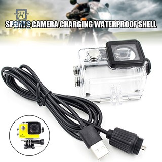 อุปกรณ์เสริมกล้อง แบบกันน้ำ พร้อมฝาครอบ ชาร์จ USB สําหรับ SJCAM Sj4000 Sj7000 Sj9000