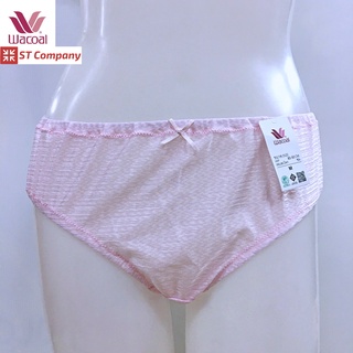 กางเกงในร้อยยาง Wacoal แบบครึ่งตัว (Half) ชมพู (Pink) รุ่น WU3948 วาโก้ ผ้าไนล่อน ผ้าลื่น ไนล่อน Wacoal